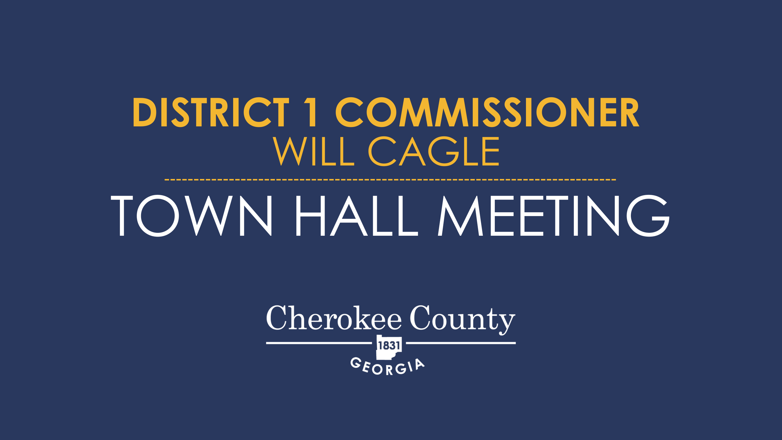 Graphic that reads Town Hall 